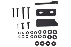 Jeep Wrangler JKU Exterior Jack Mount - Front Driver Side - Go Rhino - Exterior Hi-Lift Jack Mount - Textured Black - `07-`18